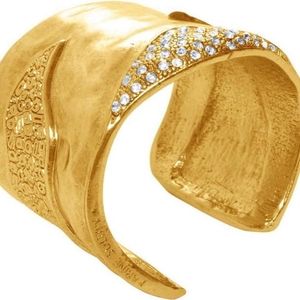 Karine Sultan Brooklyn Gold Plated Cuff Bracelet